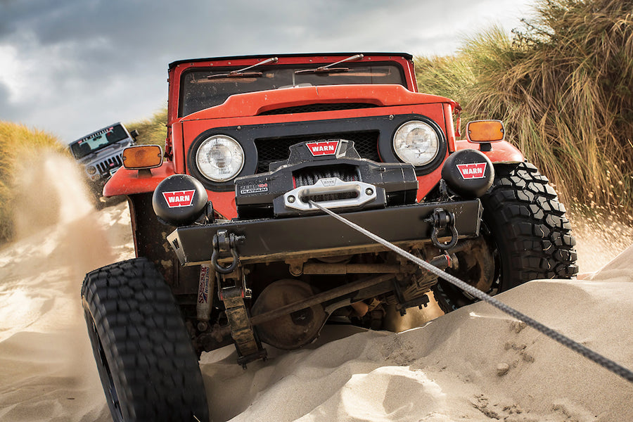 Warn Seilwinde im Einsatz