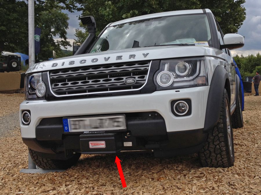 Warn Seilwinde an Land Rover Discovery
