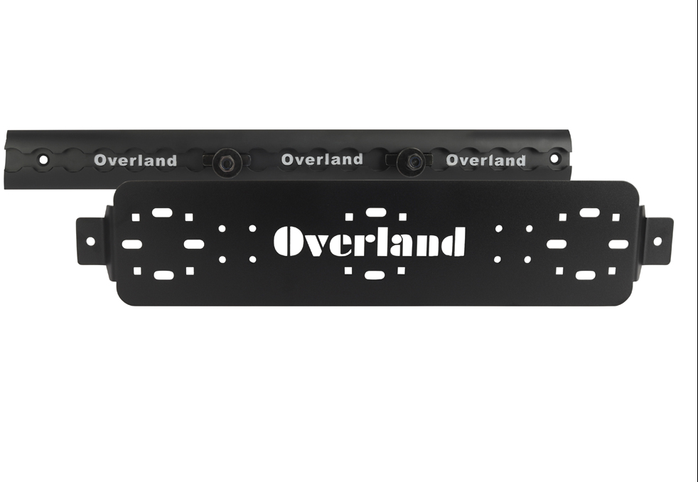 Frontansicht Overlandfuel Airlineschienen Montageplatte