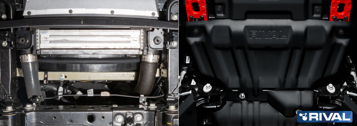 Unterbodenschutz Kühler für Ford Ranger 2023 - Stahl 3 mm