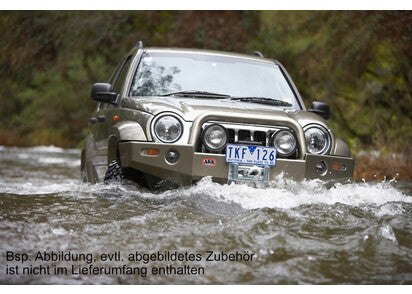 ARB WINDENSTOSSSTANGE JEEP CHEROKEE KJ #3450160, BIS MODELL '04, GRAU METALLIC,