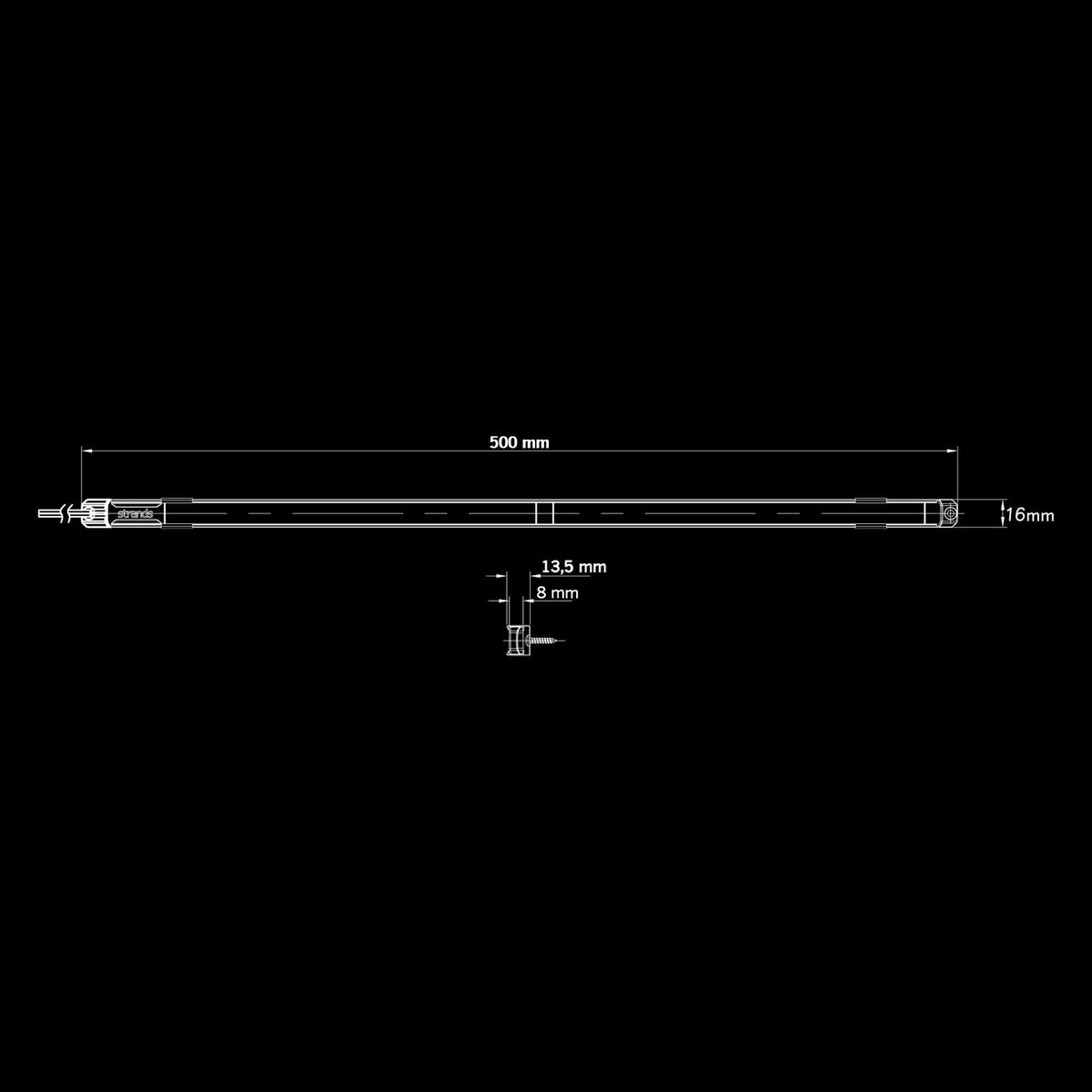 Strands UNITY UNDERGLOW INTERIOR LIGHT RED 953MM – Ansicht 2