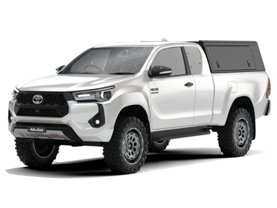 Alu-Cab Hardtop "Guard" für Toyota Hilux Revo 2016+ Extrakabine schwarz/glatt