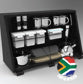 Alu-Cab Seitenfach Groß 730 x 750 Schwarz mit Kitchen Kit für Land Cruiser