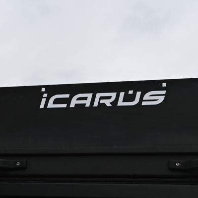 Alu-Cab Merchandise Icarus Sticker medium, weiß