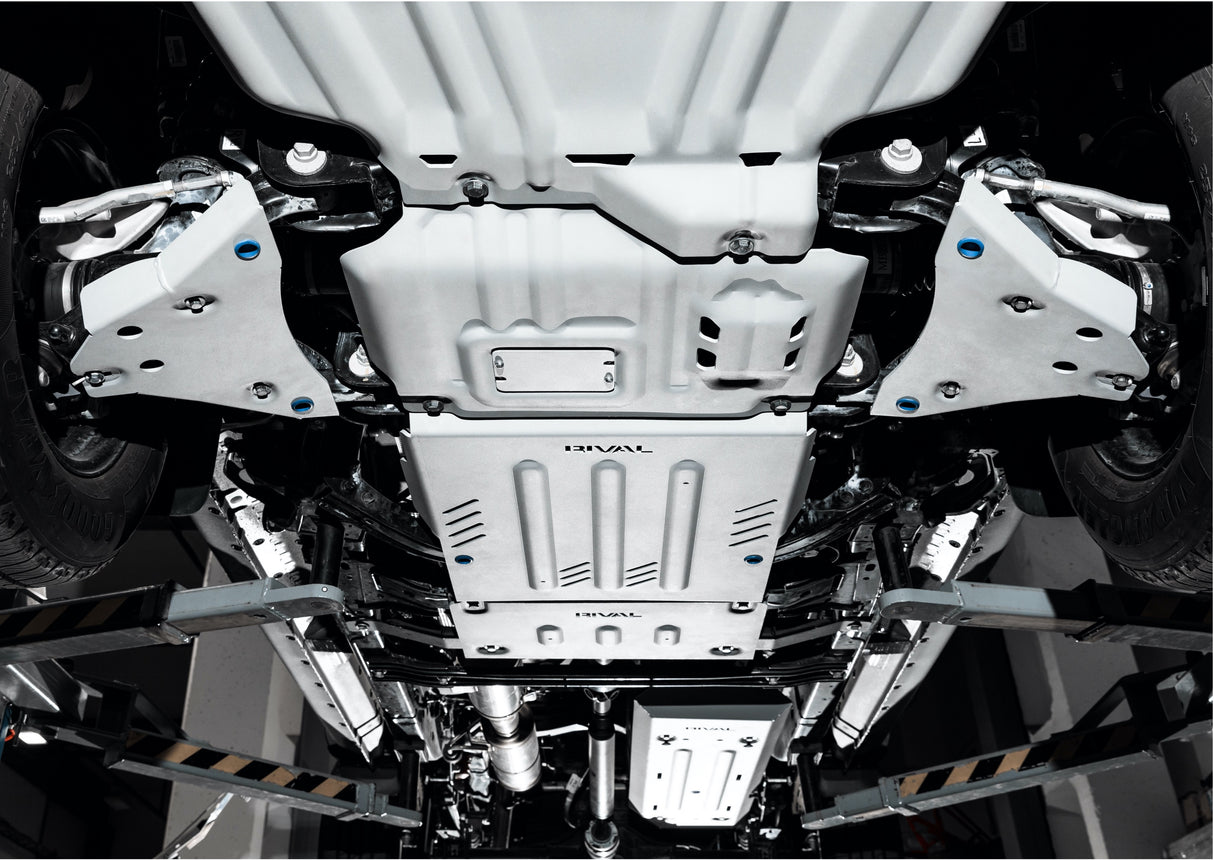 Kit complet de protection de soubassement sans réservoir (4 pièces) pour VW Amarok 2023 - aluminium 6 mm