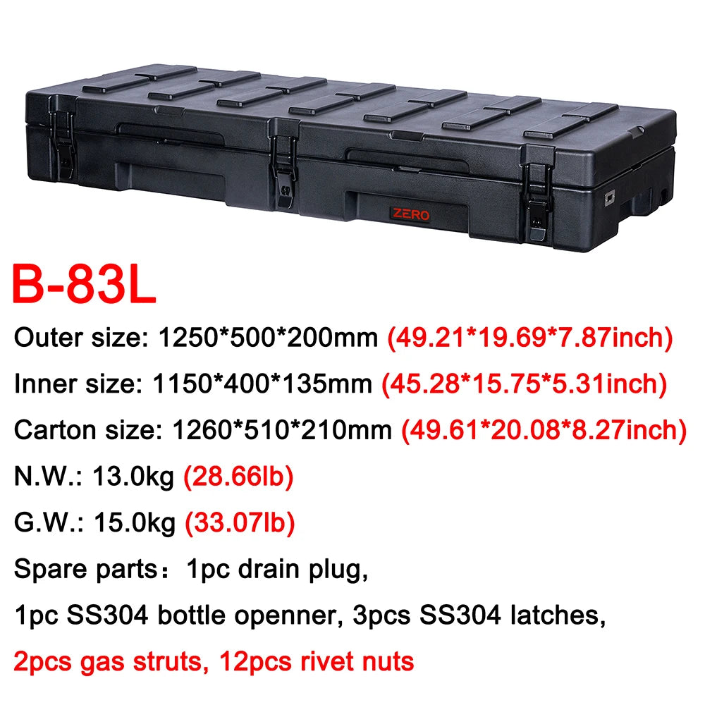 Overland Experience 83L Offroad Box Quick Mount LLDPE Cargo Case