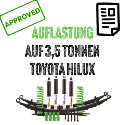 Gutachten zur Auflastung Toyota Hilux auf 3,5 Tonnen