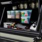 Alu-Cab Seitenfach Universal 750 mit Küchen Set, Schwarz