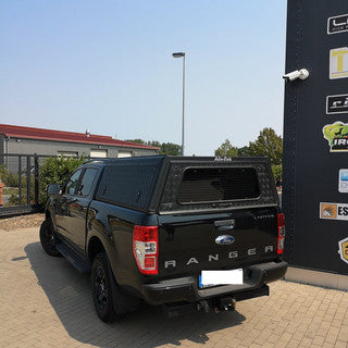 Alu-Cab Hardtop "Explorer" für Ford Ranger 2012-2022 Doppelkabine schwarz/geriffelt