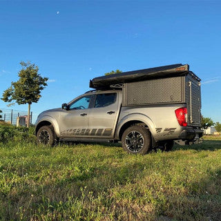 Alu-Cab Canopy Camper Nissan Navara NP300 D/Cab 2016+, schwarz