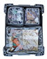Camp Cover Ammo-Box-Taschen-Set mit durchsichtigem Deckel Aufteilung: 2x Viertel/ 1x Halb, Schwarz