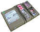 Camp Cover Stausystem Organizer vier Taschen mit Sichtfenster und Klettbefestigung Khaki