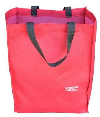 Camp Cover Afrikanischer Sweshwe Baumwoll-Shopper Rot