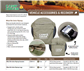 Camp Cover Reserveradabdeckung mit zwei Taschen Safari Style 31" Khaki