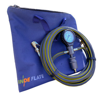 Indeflate Zwei Schläuche (je 3m) mit Manometer Kit