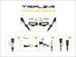 Lazer Lamps Kühlergrill-Kit Toyota Hilux Revo (Com., Invincible) 2021+ Inkl. 2x Triple-R750