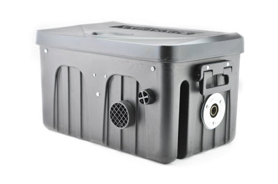 Mobile StandheizungsBox 2 KW mit 5L Dieseltank und LifePO4 Batterie 24Ah inkl. 1m Abgasrohr
