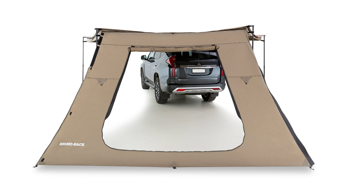 Rhino Rack Seitenteil mit großer Öffnung an der Batwing Markise