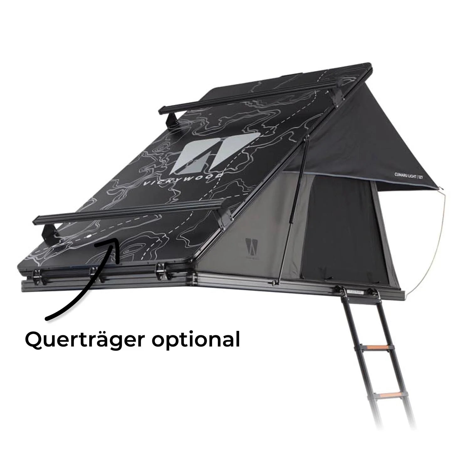 Vickywood aluminum hard shell roof tent CUMARU LIGHT