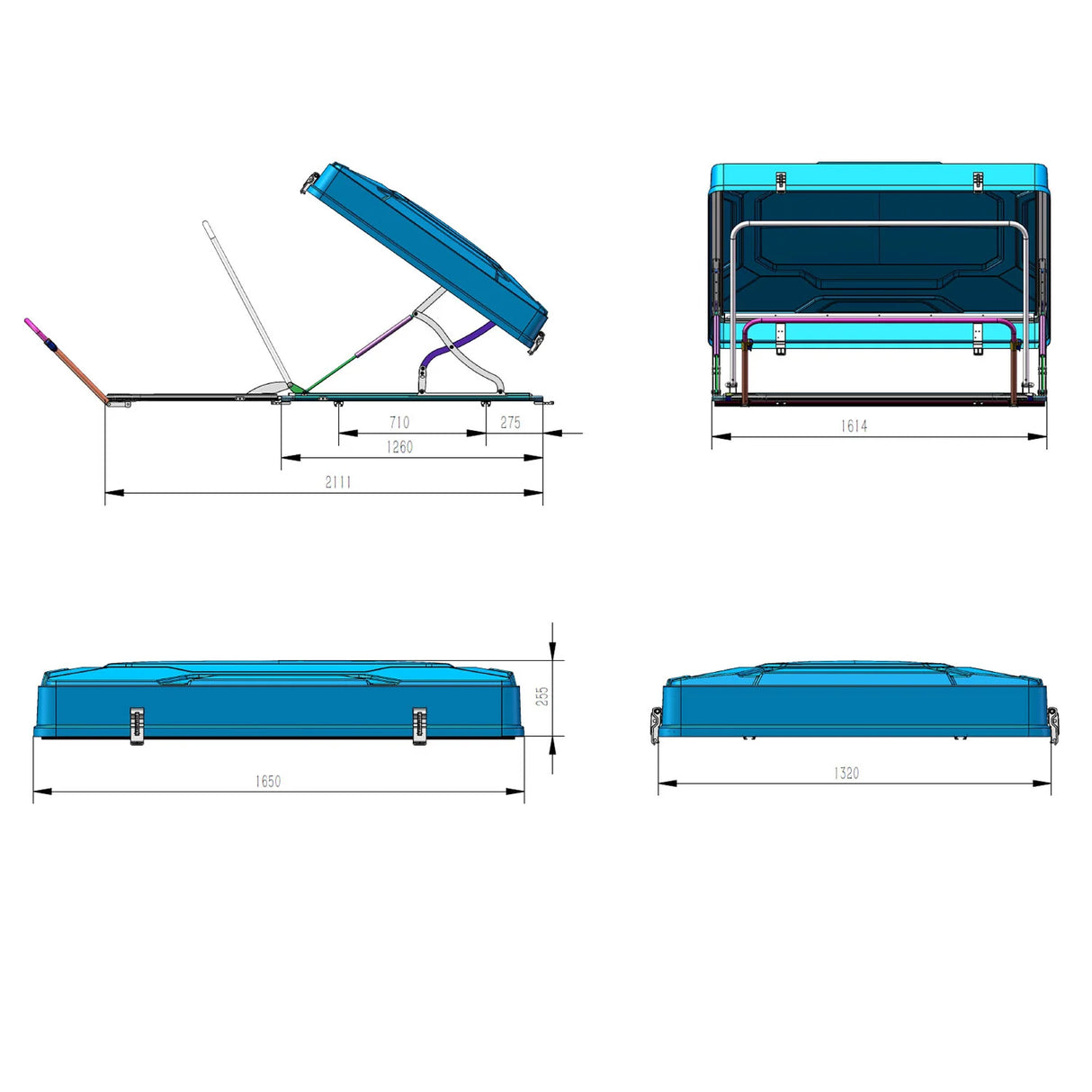 Vickywood hybrid roof tent lightweight construction MIGHTY OAK Light
