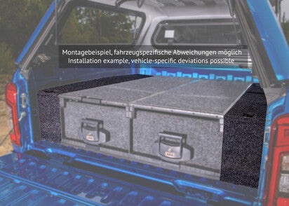 ABDECKUNG OUTBACK SCHUBLADE FORD RANGER XTRACAB, '15-'23, SEITL. & VORNE