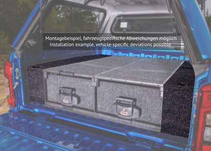 ABDECKUNG OUTBACK SCHUBLADE TOYOTA HILUX XTRACAB, '15 ->, SEITL. & VORNE