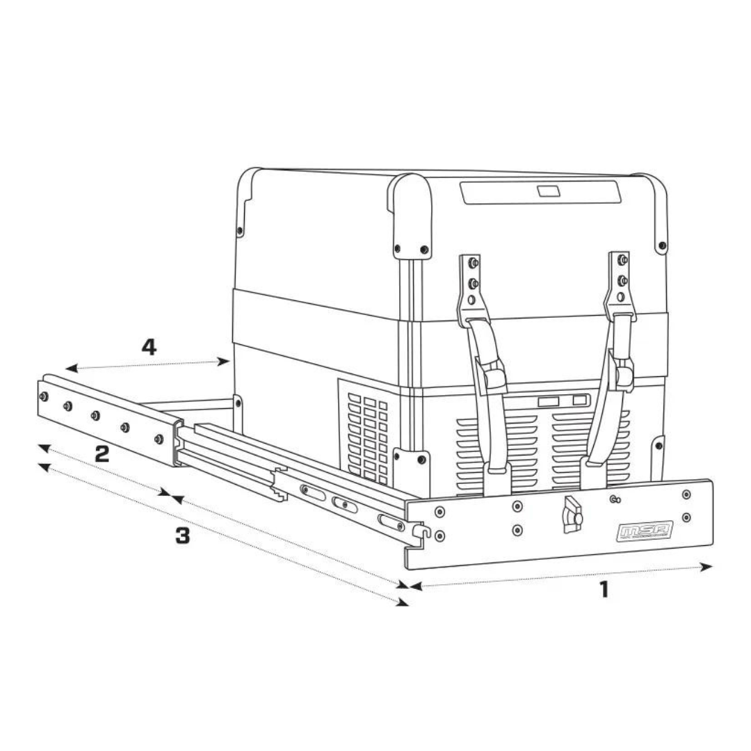 MSA 4x4 Kühlbox Auszug SL40