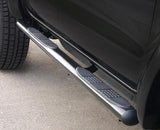 Seitenbügel mit Stufen Oval Schwarz Matt