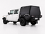 AluBlack Flatbed mit 3/4-Canopy für Toyota Land Cruiser 79 Doppelkabine