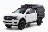 AluBlack Flatbed mit Stauboxen für Ford Ranger 2023+ Doppelkabine, Kit für Alu-Cab ModCAP