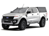Alu-Cab Hardtop "Guard" für Ford Ranger 2012-2022 Doppelkabine schwarz/geriffelt