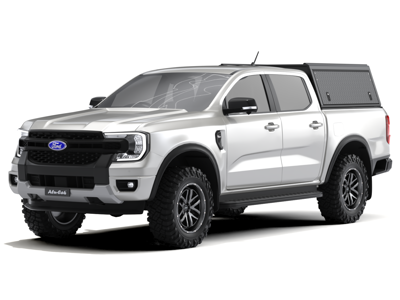 Alu-Cab Hardtop "Guard" für Ford Ranger 2023+ Doppelkabine schwarz/geriffelt