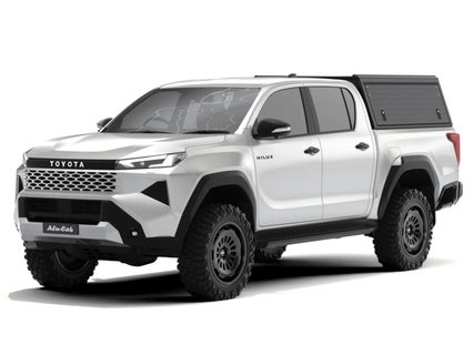 Alu-Cab Hardtop "Explorer" für Toyota Hilux 2026+ Doppelkabine schwarz/geriffelt
