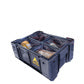 Bundle Ammo Box mit Taschen Set 4x Viertel Schwarz