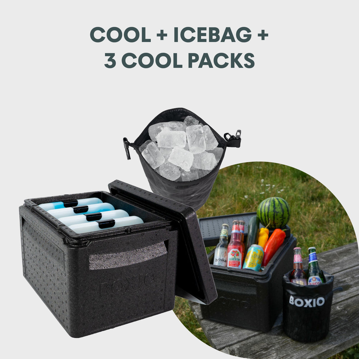 BOXIO - COOL PLUS | Passive Kühlbox mit Kühlakkus