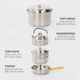 BOXIO COOK PLUS | Mobiler Gaskocher mit Topfset