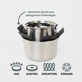 BOXIO COOK PLUS | Mobiler Gaskocher mit Topfset