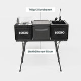 BOXIO KITCHEN PLUS I Mobile Outdoorküche mit Stehhöhe