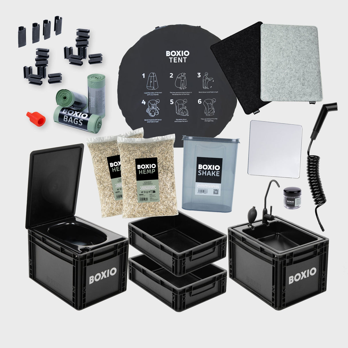 BOXIO SANITARY PLUS  | Mobiles Badezimmer mit TENT