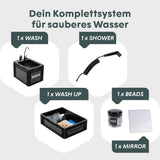 BOXIO WASH MAX+ | Camping Waschbecken und Wasserfilter-System