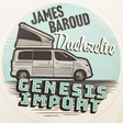 Genesis Import Sticker James Baroud Dachzelt Retro Caselani 95mm ⌀