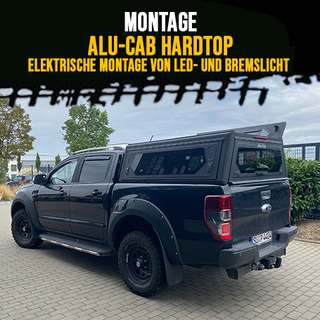 Elektrischer Montage Hardtop inkl.3. Bremslicht und LED-Beleuchtung über Starterbatterie, 2,5qmm