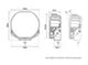 Lazer Lamps Sentinel 7" Standard Schwarz