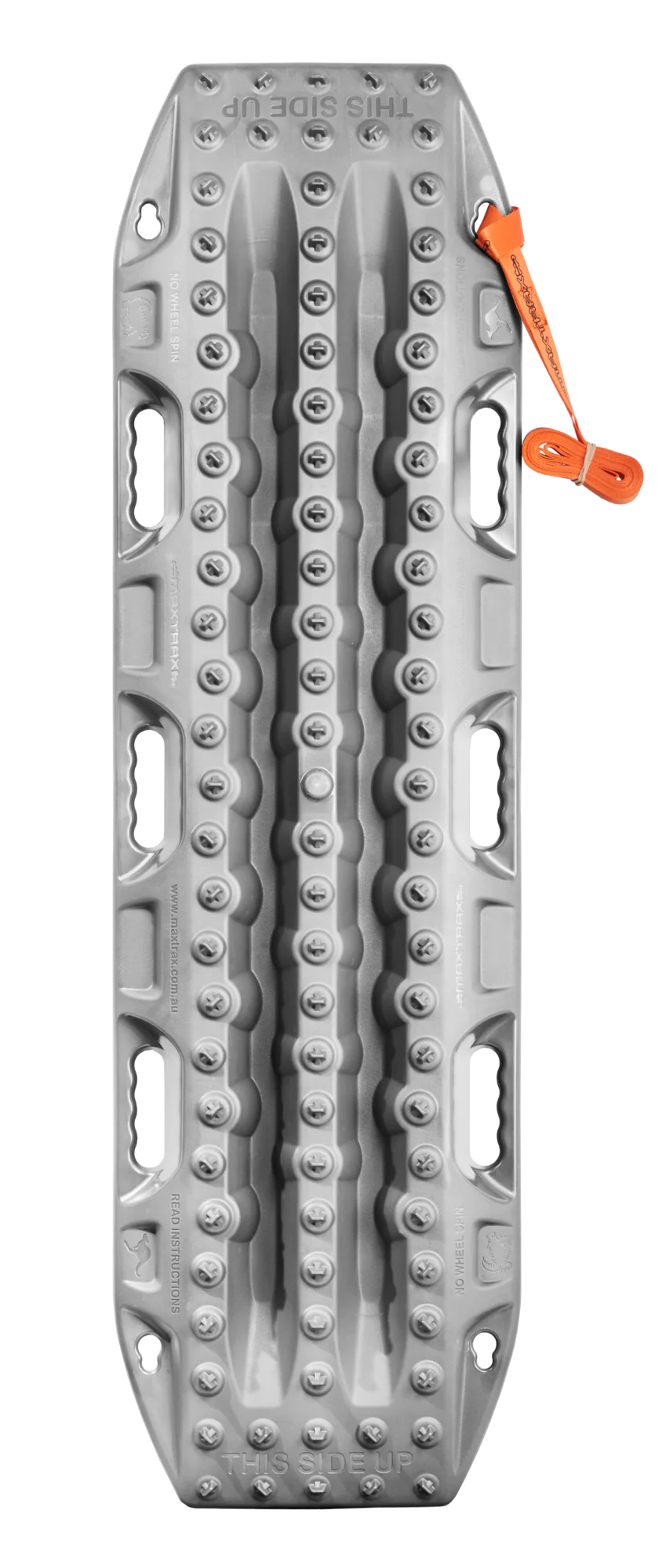 Oberansicht mit leash Maxtrax Titanium grey Bergeboard