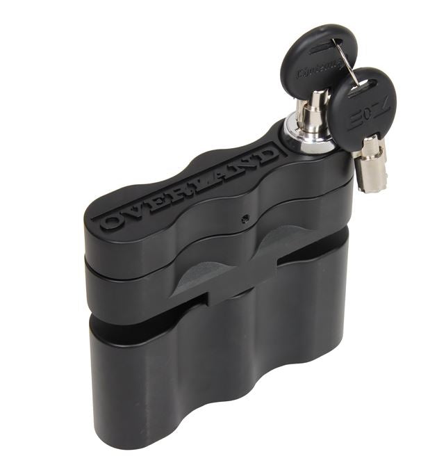 Overland fuel lockable holder for canisters