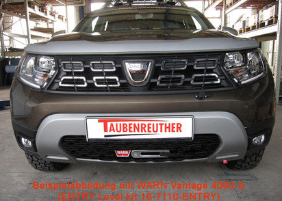 SEILWINDENANBAUSATZ DACIA DUSTER BJ. 2010 - 09/2020, INKL. WARN AXON 55-S