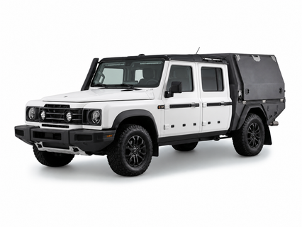 AluBlack Flatbed mit Canopy für Ineos Grenadier Quartermaster 2023+ Doppelkabine