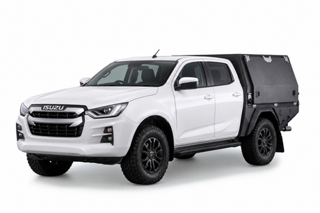 AluBlack Flatbed mit Canopy für Isuzu D-Max 2023+ Doppelkabine