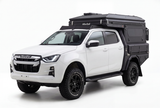 AluBlack Flatbed mit Stauboxen für Isuzu D-Max 2023+ Doppelkabine, Kit für Alu-Cab ModCAP